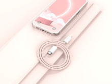 Rózsaszín Techancy USB-C–Lightning adatkábel