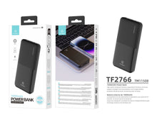 Fekete Techancy 10000 mAh power bank