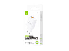 Fehér Techancy TA2825 USB-C és USB-A gyorstöltő