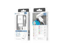 Fehér Techancy TA2788 USB hálózati töltő USB-C kábellel