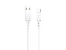 Fehér Techancy USB-A – USB-C adatkábel