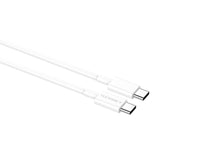 Fehér Techancy USB-C–USB-C adat- és töltőkábel