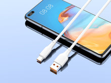 Fehér Techancy USB-A – USB-C adatkábel