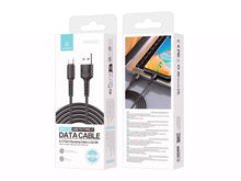 Fehér Techancy USB-A–USB-C adat- és töltőkábel