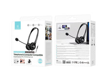 Fekete Techancy TH5233 vezetékes headset mikrofonnal
