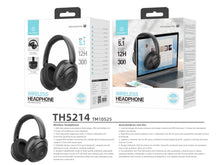 Fekete Techancy TH5214 vezeték nélküli fejhallgató