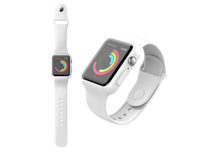 Fehér Techancy Apple Watch szíj 42–44 mm-es órához
