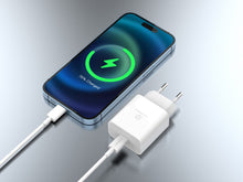 Fehér Techancy TA2814 USB-C töltő Lightning kábellel