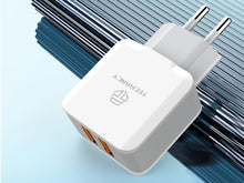 Techancy Carregador De Parede Com Duas Portas Usb 2.4A Branco TA2754 Para Carregamento Rápido De Smartphones E Tablets-2