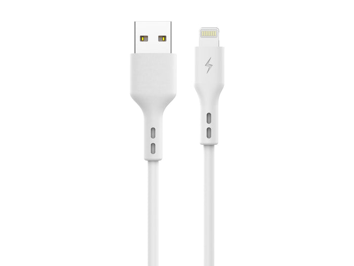 Fehér Techancy USB-A–Lightning adat- és töltőkábel