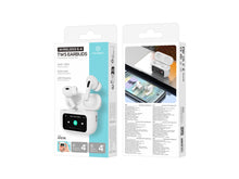 Auriculares Bluetooth TWS Techancy KP2716, Bluetooth 5.4, HiFi, ANC e ENC, Ecra Tatil, Caixa 300mAh, Autonomia 4h, Branco-4