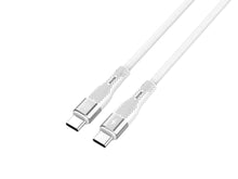 Fehér Techancy USB-C–USB-C gyorstöltő kábel