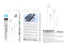 Auriculares USB-C com Fio Techancy TD8091, Som Estereo DSP, Microfone HD, Comandos, Plug and Play, Cabo 1.2m, Branco-4