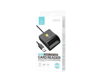 Fekete Techancy MI0631 USB intelligenskártya-olvasó