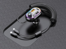 Fekete Techancy TE0869 Bluetooth FM transzmitter autóba