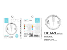 Fehér Techancy USB-A–Lightning adatkábel