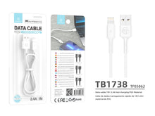 Fehér Techancy USB-A–Lightning kábel