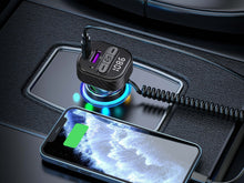 Fekete Techancy TE0872 autós Bluetooth FM-transzmitter