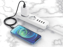 Fekete Techancy USB-A–Lightning kábel