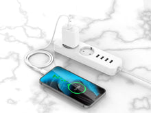 Fehér Techancy USB-A–USB-C töltőkábel 3 m