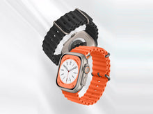 Fekete Techancy szilikon óraszíj Apple Watch-hoz