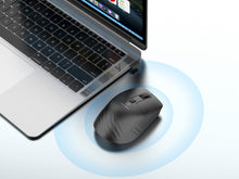 Fekete Techancy TJ6124 vezeték nélküli egér USB-vevővel