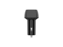 Fekete Techancy autós töltő USB-A és USB-C porttal