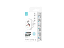 Fehér Techancy MB2500 utazóadapter