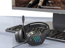 Fekete Techancy TH5230 gamer headset mikrofonnal