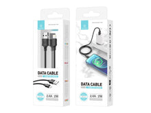 Fekete Techancy USB-A–Lightning kábel