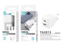 Fehér Techancy TA2813 43 W-os gyorstöltő