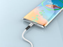 Fehér Techancy USB-A–USB-C adatkábel