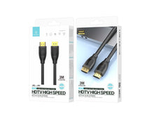 Fekete Techancy HDMI kábel 3 méteres kivitelben