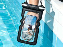 Bolsa Impermeavel Insuflavel para Telemovel Techancy TU7454, 7 Polegadas, IPX8, Ate 30m, Flutuante, Ecra Tatil, Preto-2