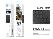 Fekete Techancy TW2774 egérpad 21 × 26 cm