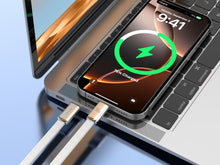 Szürke Techancy USB-C–USB-C adatkábel
