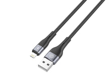 Fekete Techancy USB-A–Lightning adatkábel
