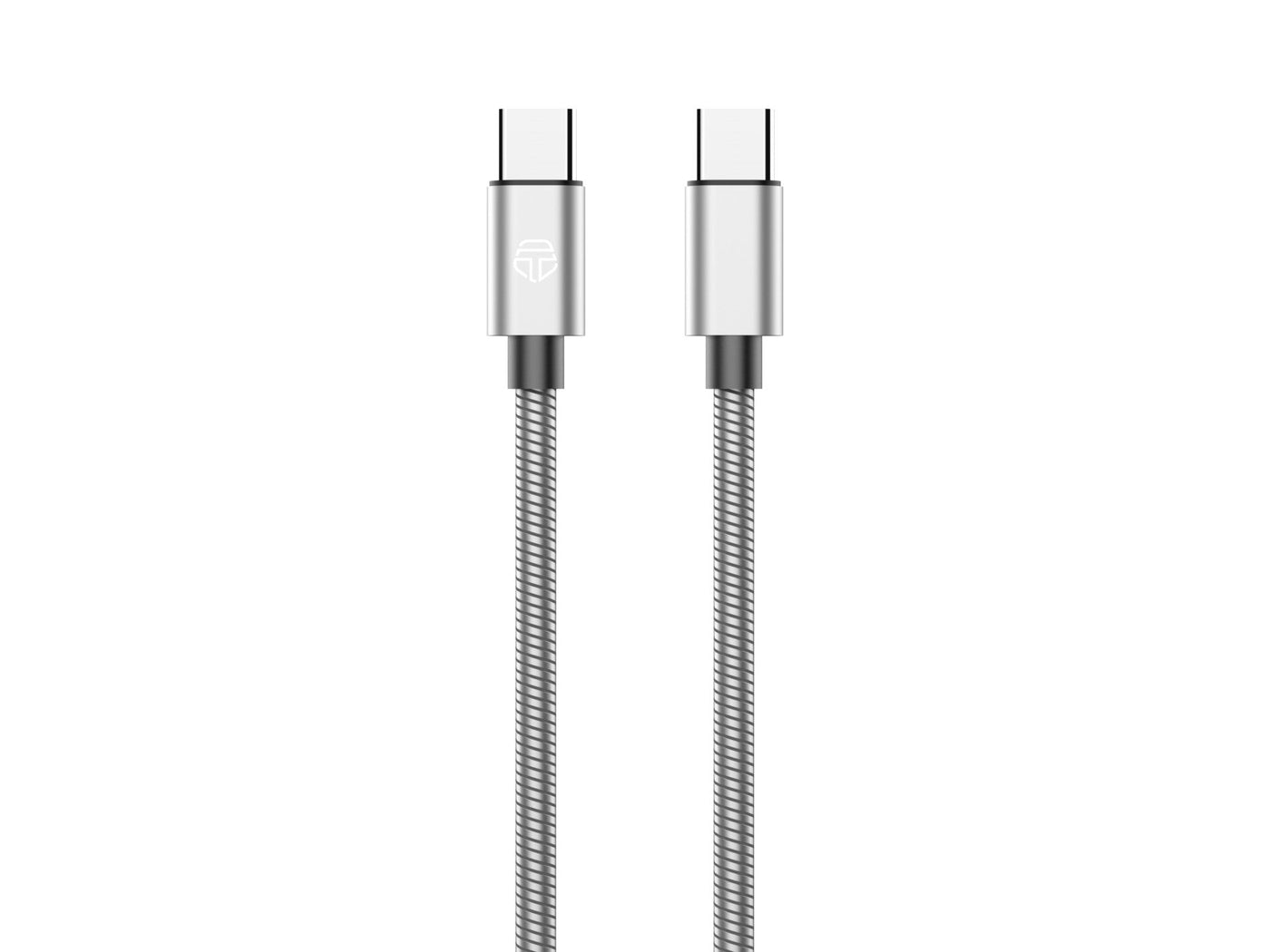 Ezüst Techancy USB-C–Lightning kábel 1 m