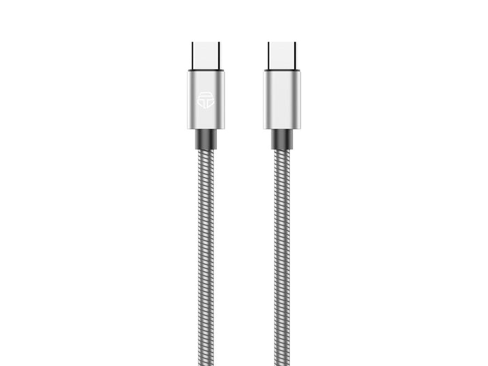 Ezüst Techancy USB-C–Lightning kábel 1 m