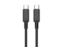 Fekete Techancy USB-C–USB-C kábel 1 m