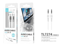 Fehér Techancy 3,5 mm-es audiokábel