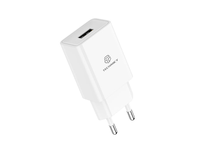 Fehér Techancy TA2771 USB fali töltő