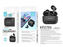 Fekete Techancy KP2705 vezeték nélküli fülhallgató
