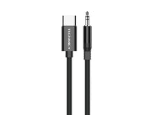 Techancy Cabo Audio Digital KQ2605 Type-C para 3.5mm, 1M, Trancado, Compativel com Telemovel, Carro e Auscultadores, Preto-1
