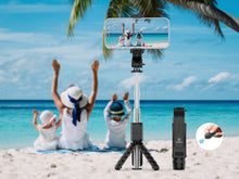 Fekete Techancy TR6416 mini selfie bot Bluetooth távirányítóval