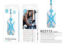 Kék Techancy szilikon telefontartó zsinór