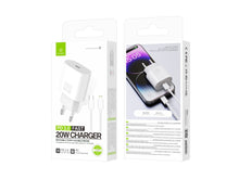Fehér Techancy TA2824 USB-C töltő Lightning kábellel