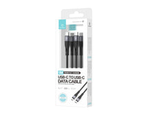 Techancy Cabo de carregamento rápido PD USB C para USB C Preto TB1779, carregamento rápido de 60 W, comprimento 1 m-4