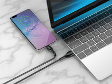 Fekete Techancy USB-A–Lightning adatkábel