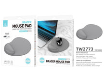 Szürke Techancy egérpad csuklótámasszal